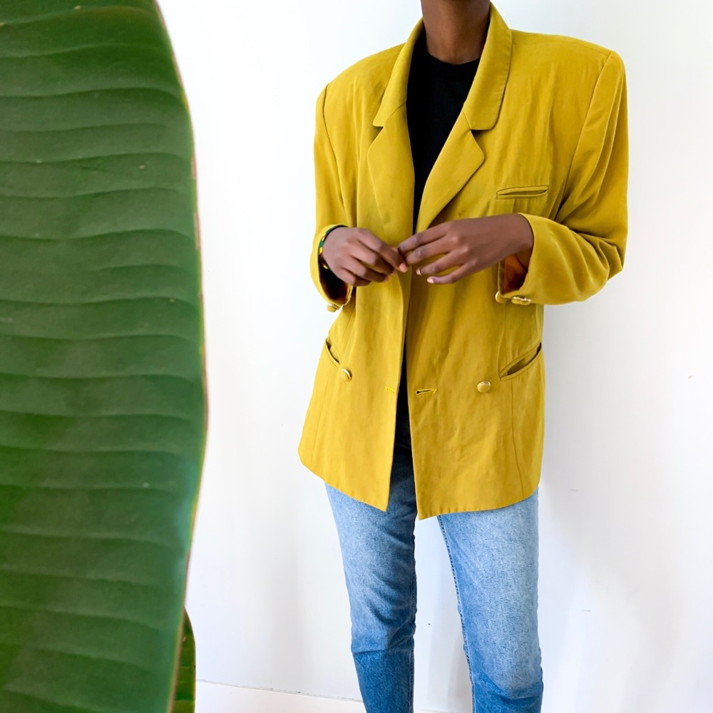 Yellow Mustard Blazer